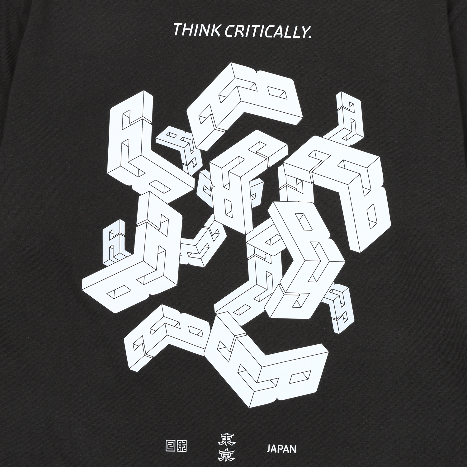 "THINK CRITICALLY" L/S TEE /SUMI/国内送料無料